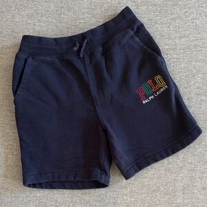 Polo Ralph Lauren Navy Shorts with Multicolor POLO Embroidery - 6